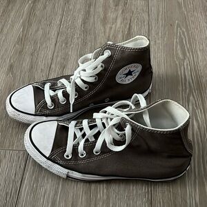 Converse high tops grey-brown size 7